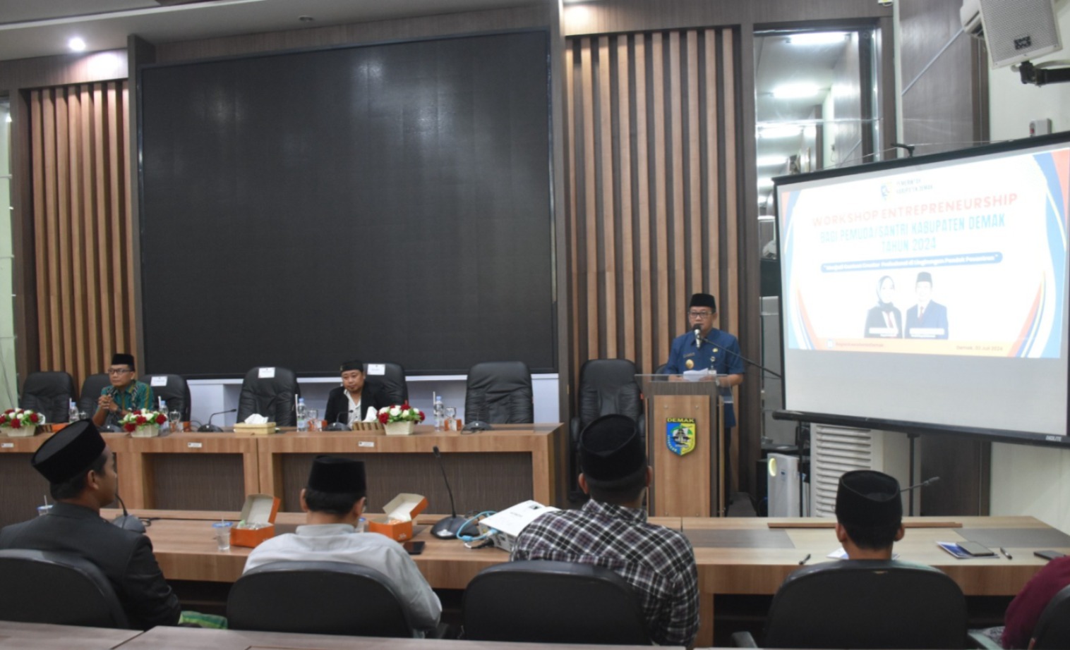 Wakil Bupati Demak Buka Workshop Enterpreneurship Bagi Santri