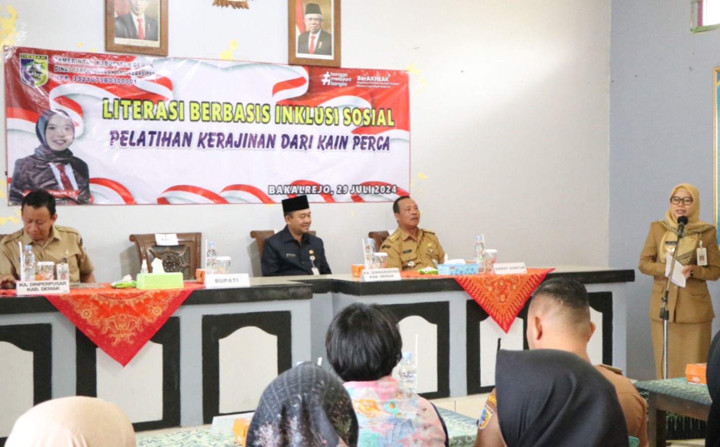 Tingkatkan Literasi, Bupati Demak Buka Literasi Berbasis Inklusi Sosial