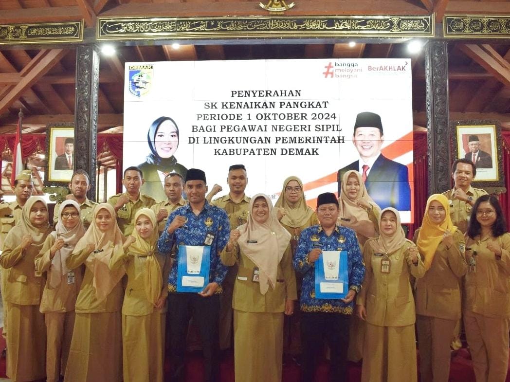 Pemerintah Kabupaten Demak Anugerahi 237 ASN dengan Kenaikan Pangkat
