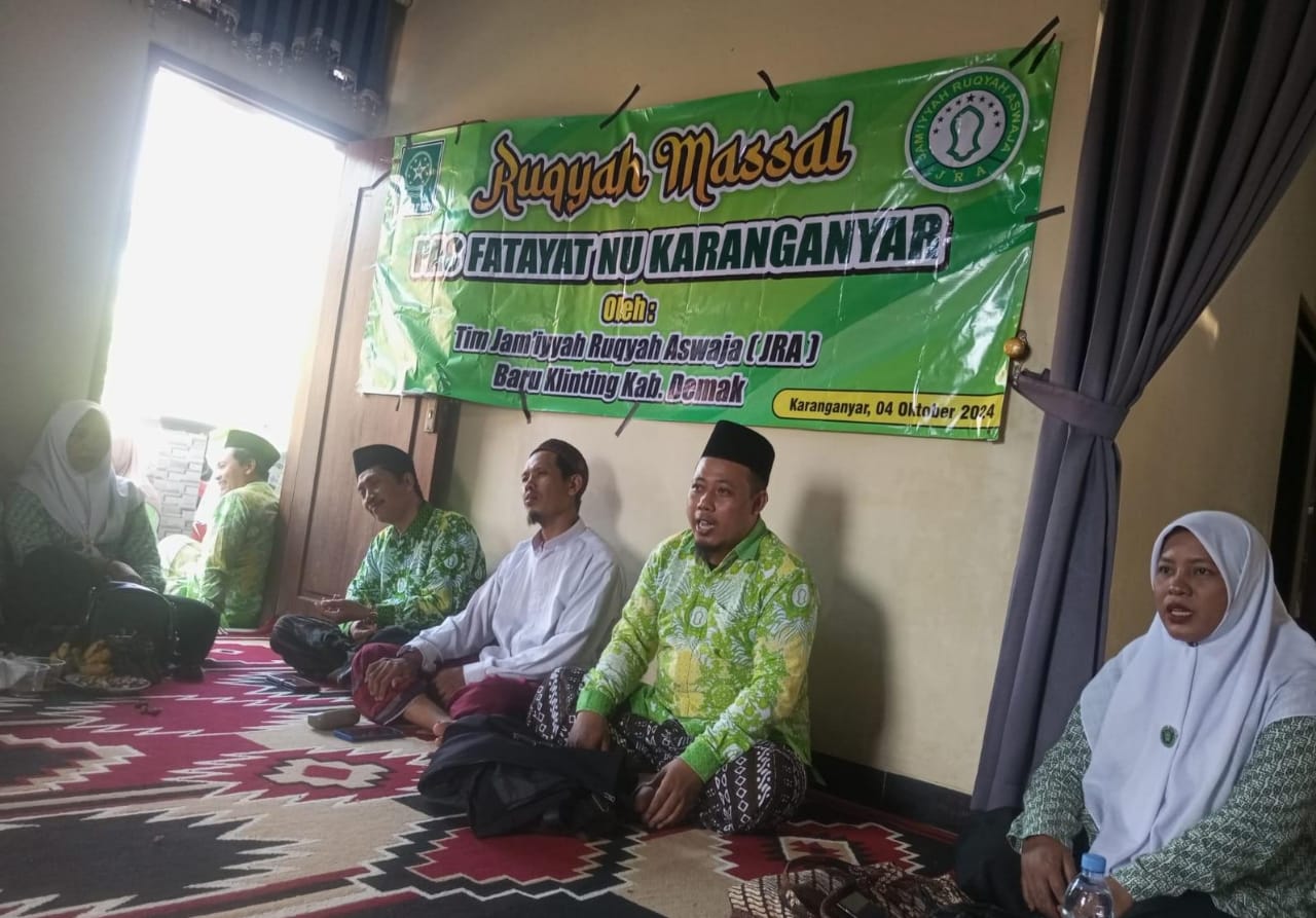 Gelar Ruqyah Massal, Fatayat NU Karanganyar Demak Ajak Kader Jaga Kesehatan Lahir Batin