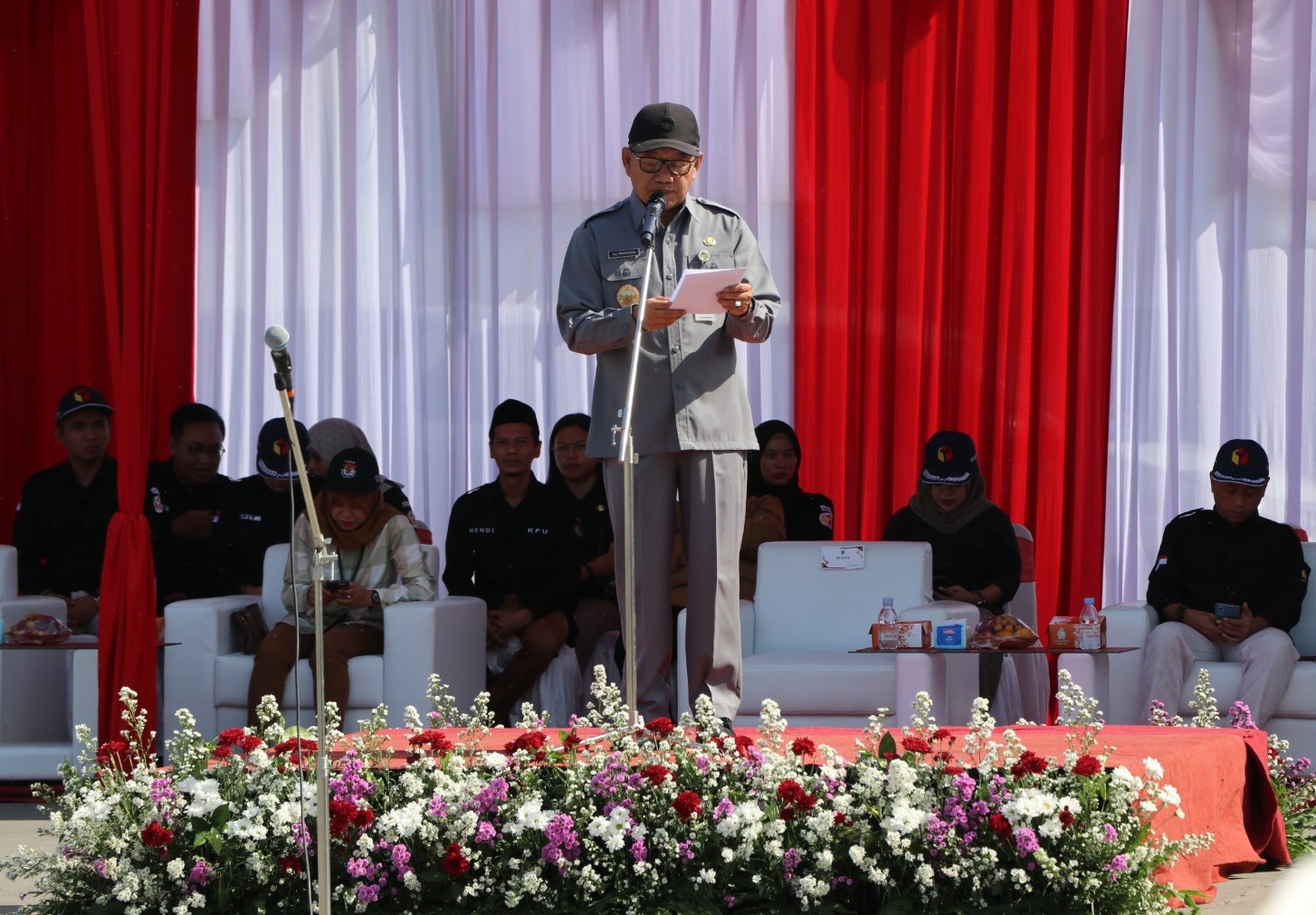 Plt Bupati Demak Hadiri Apel Siaga Pengawasan Pilkada Serentak Tahun 2024