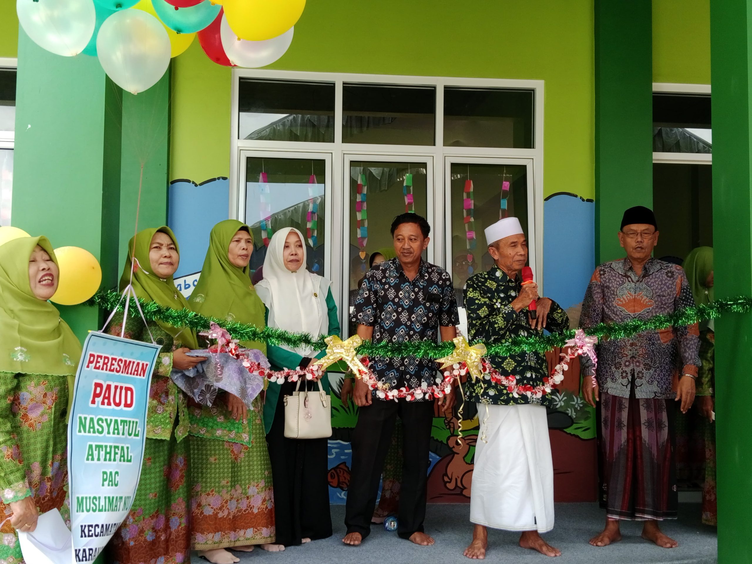 Resmikan Gedung PAUD, Ikhtiar PAC Muslimat NU Karanganyar Demak Mencetak Generasi Qur’ani Sejak Dini
