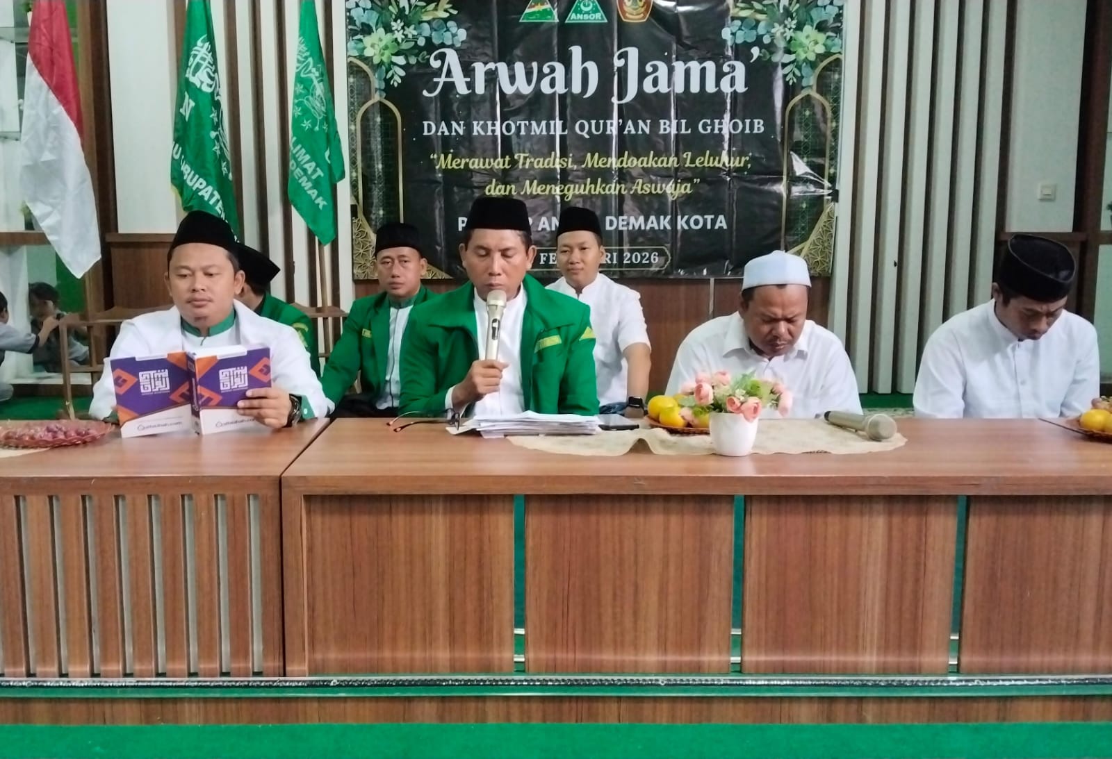 PAC GP Ansor Demak Kota Gelar Arwah Jama’ di Kantor PCNU Demak